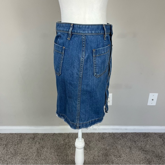 LOFT OUTLET BUTTON UP DENIM SKIRT SIZE 2 PETITE - Picture 9 of 12